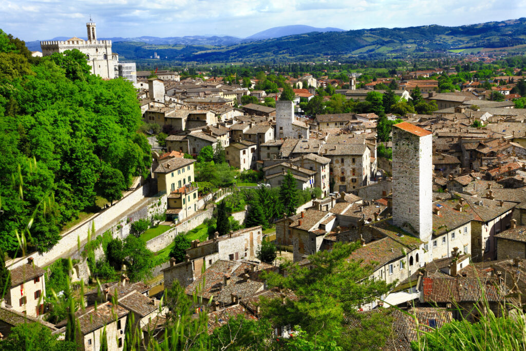 Gubbio- medieval town in Umbria, Italy